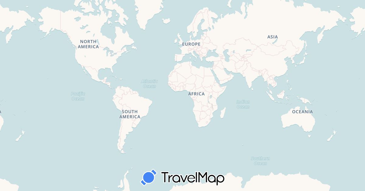 TravelMap itinerary: driving in United Arab Emirates, Australia, Brunei, Fiji, United Kingdom, Indonesia, India, Cambodia, New Zealand, Singapore, Thailand, United States, Vietnam (Asia, Europe, North America, Oceania)